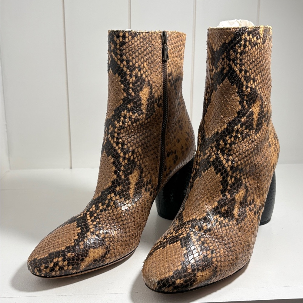 Dries Van Noten Python Ankle Boots 40 Euc - image 1